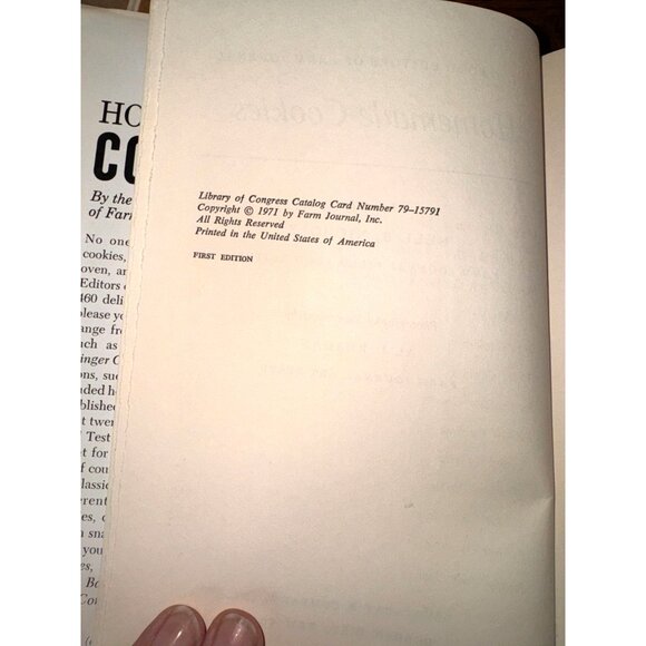 Homemade Cookies By The Food Editors Of Farm Journal First Edition 1971 Vintage - Picture 6 of 15